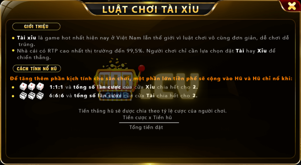 Luật chơi tài xỉu HitClub