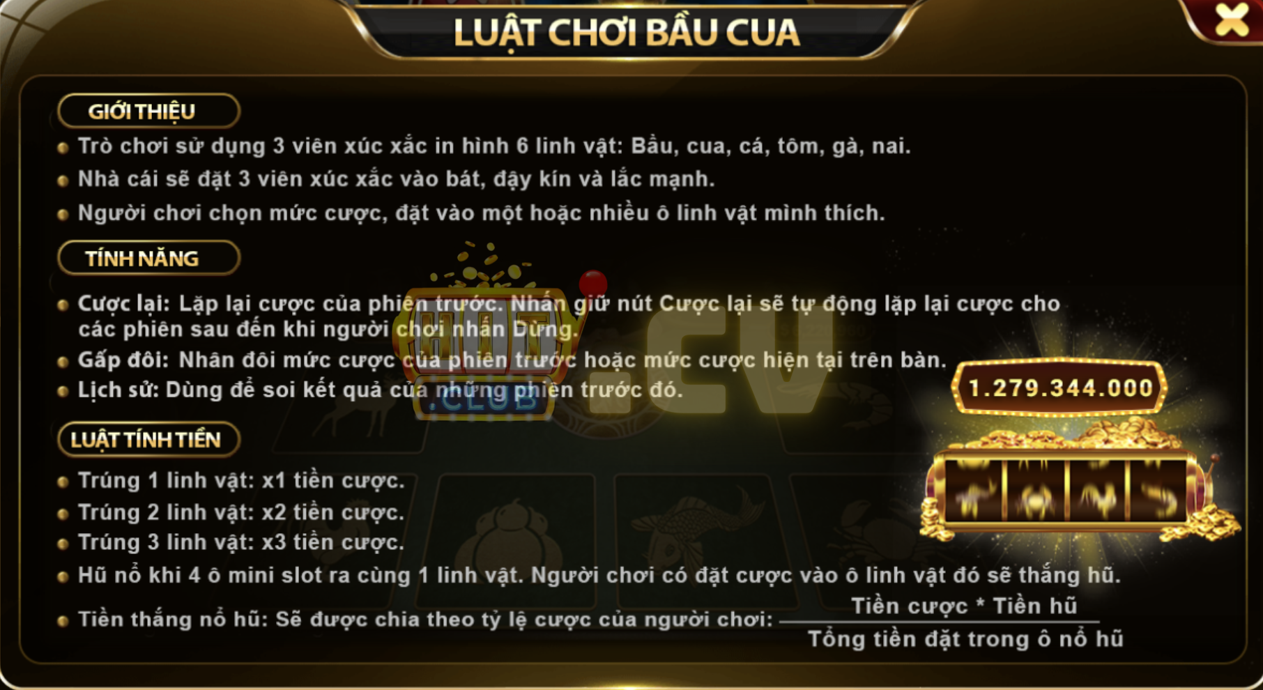 Luật chơi Bầu cua HitClub