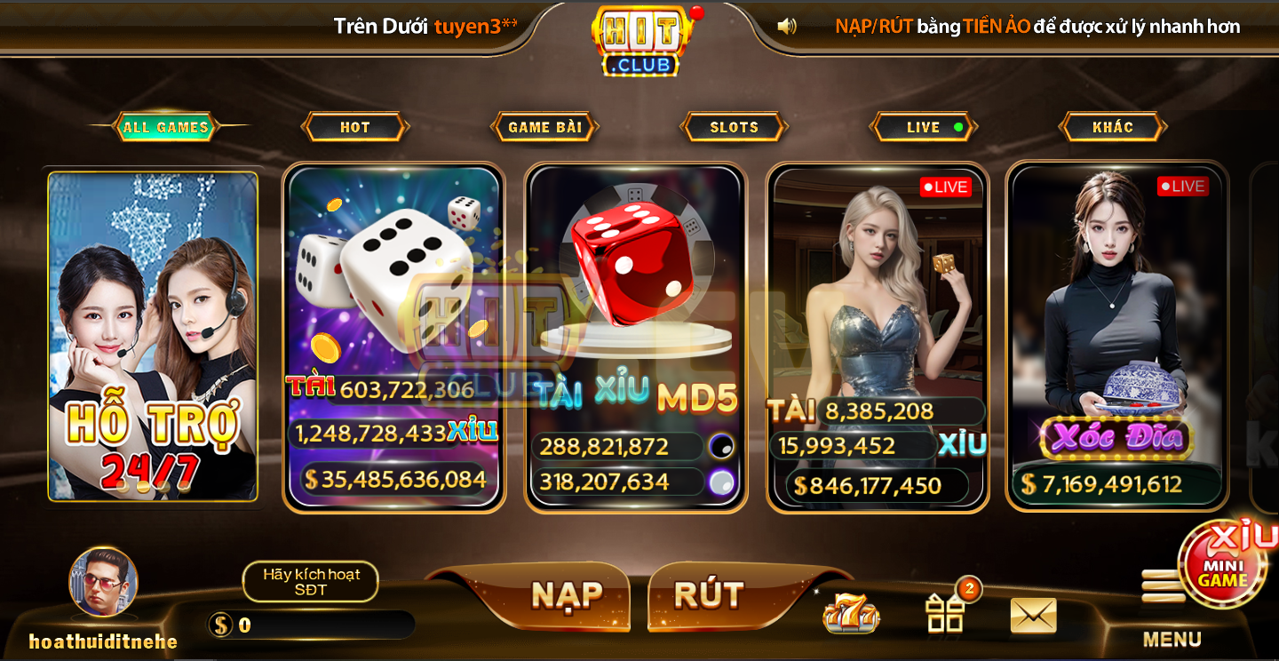 HitClub mang trong mình sứ mệnh trở thành cổng game số 1 Châu Á 